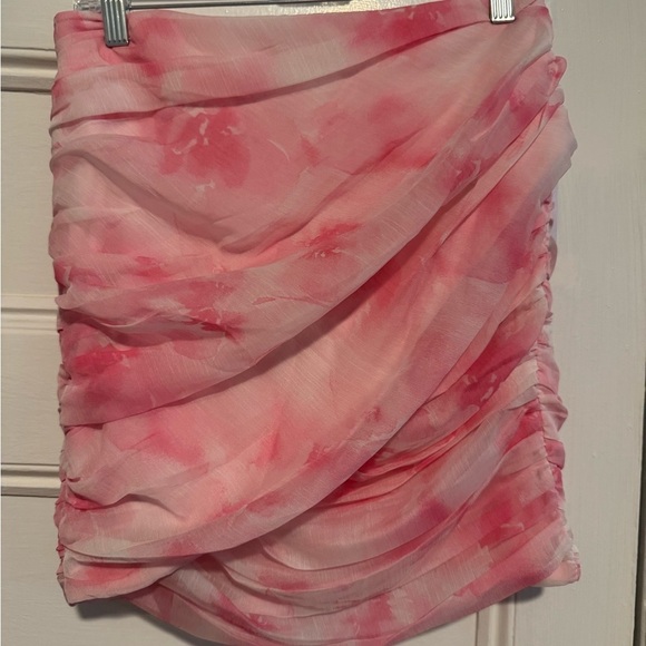 Aqua Dresses & Skirts - 🩷🩷. Aqua Pink Floral Skirt Size M
